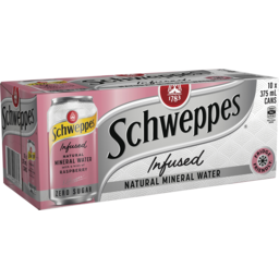 Photo of Schweppes Infused Mineral Water With Raspberry 375ml X 10 Cans 10.0x375ml