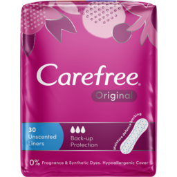 Photo of Carefree Panty Liners 30-pack