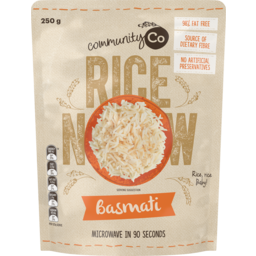 Photo of Community Co Basmati Microwavable Rice 250g