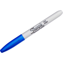 Photo of Sharpie Fine Point Permanent Marker Blue - Box Of 12