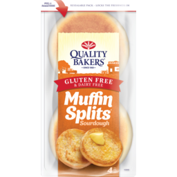 Photo of Quality Bakers Muffin Splits Gluten & Dairy Free Sourdough 4 Pack