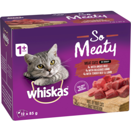 Photo of Whiskas Oh So Meaty Meat Cuts 12pk X 85g