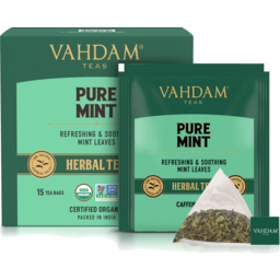 Photo of Vahdam Pure Mint 15tbag