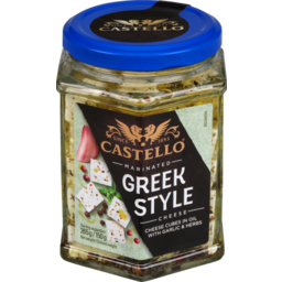 Photo of Castello Greek Style Cheese Cubes In Oil With Garlic & Herbs 265g