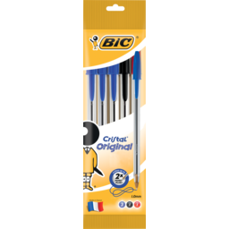 Photo of Bic Cristal Original Ballpoint Pens Assorted 5 Pack