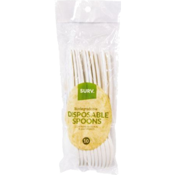 Photo of Surv. Biodegradable Disposable Spoons 10 Pack