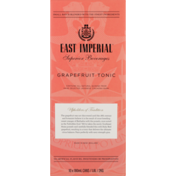 Photo of East Imperial Grapefruit Tonic 180ml Cans 10 Pack