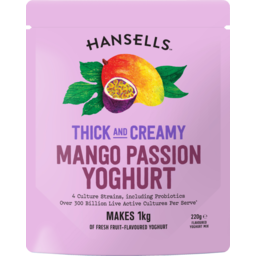 Photo of Hansells Yoghurt Powder Thick & Creamy Mango Passion
