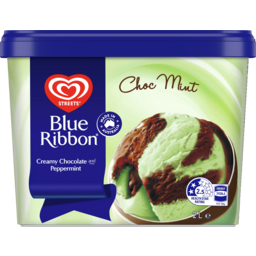 Photo of Blue Ribbon Ice Cream Dessert Tub Chocolate Mint Made In Australia