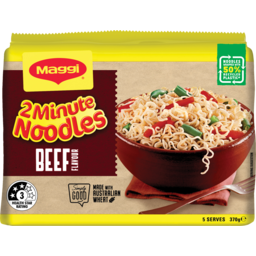 Photo of Maggi 2 Minute Beef Flavour Instant Noodles 5 Pack