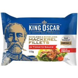 Photo of King Oscar Mackerel Fillet Tomato 115gm