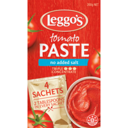 Photo of Leggo's Leggos Tomato Paste Sachets No Added Salt 200g
