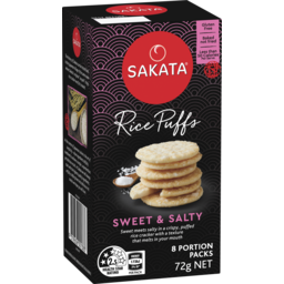 Photo of Sakata Rice Puffs Sweet & Salty 8 Pack