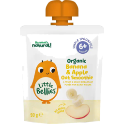 Photo of Little Bellies Organic Baby Food 6+ Months Banana & Apple Oat Smoothie 90g