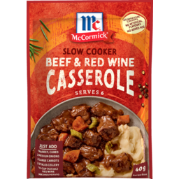 Photo of Mccormicks Slow Cooker Beef & Red Wine Casserole 40 Gram 
