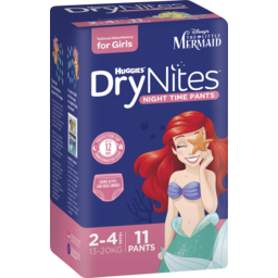 Photo of Huggies Drynites Night Time Pants For Girls 2-4 Years (13-20kg) 11 Pack 