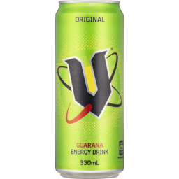Photo of V Energy Drink Green 330ml Can 330ml