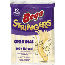 Photo of Bega Original Cheese Stringers 12 Pack 240g