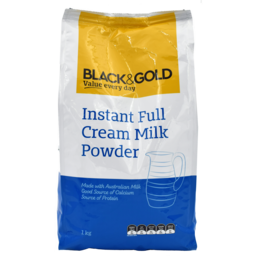 Photo of Black & Gold Instant Full Cream Milk Powder