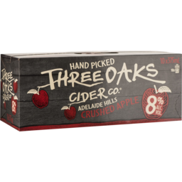 Photo of Three Oaks Cider Apple 8% 375ml 10 Pack