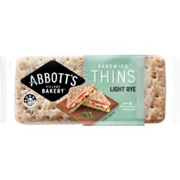 Photo of Abbott’S Bakery Abbott's Bakery® Sandwich Thins Light Rye