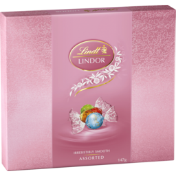 Photo of Lindt Lindor Gift Box Pink Ribbon 147g