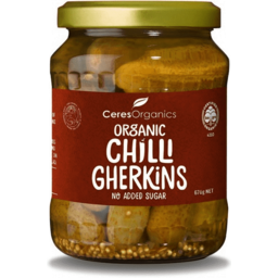 Photo of Ceres Organic Gherkins Chilli 670g