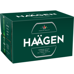 Photo of Haagen Lager 24pack bottles