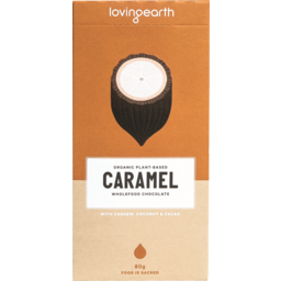 Photo of Loving Earth Organic Plant-Based Caramel With Cashew Coconut & Cacao Chocolate Block