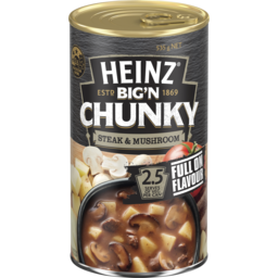 Photo of Heinz Big 'N Chunky Soup Steak & Mushroom 535gm