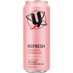Photo of V Refresh Energy Drink Pineapple Watermelon 500ml Can 