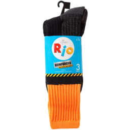 Photo of Rio Sock Men Work Fluro Orange 11+ 3pk