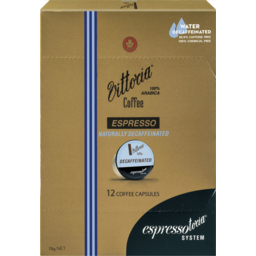 Photo of Espressotoria Vittoria Coffee Decaffeinated Capsules 78g