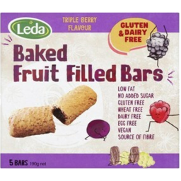 Photo of Leda Baked Fruit Bars Triple Berry 5pk