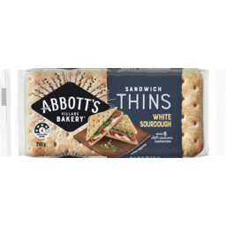 Photo of Abbott’S Bakery Abbott's Bakery® Sandwich Thins White Sourdough 6pk 240g