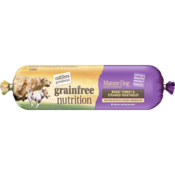 Photo of Natures Goodness Grainfree Nutrition Mature Dog Roast Turkey & Steamed Vegetables Dog Food Roll