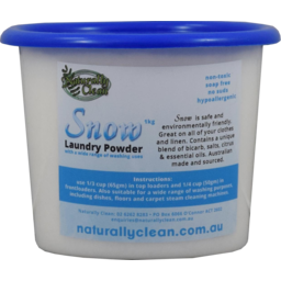 Photo of Naturally Clean Snow Laundry Powder