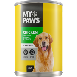 Photo of My Paws Chicken Mince Rice & Vegetable In Gravy Dog Food 700g