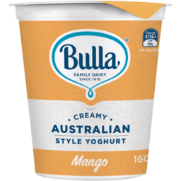 Photo of Bulla Creamy Australian Style Yoghurt Mango 160gm