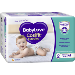 Photo of Babylove Cosifit Nappies Infant 3-8kg 44pk