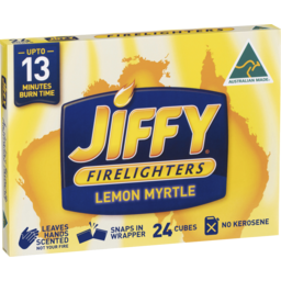 Photo of Jiffy Firelighters Lemon Myrtl 24's