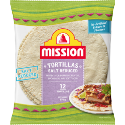 Photo of Mission Salt Reduced Tortillas 12 Pack 576g