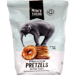 Photo of Macy & Tailor Salted Pressed Pretzels 180g