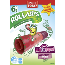 Photo of Uncle Tobys Roll Ups Rainbow Berry Berry Flavour 6 Pack