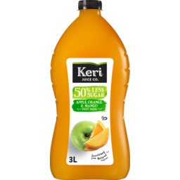 Photo of Keri 50% Less Sugar Apple, Orange and Mango Fruit Drink 3L