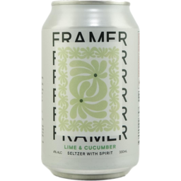 Photo of Framer Lime & Cucumber Seltzer Can 330ml