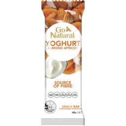 Photo of Go Natural Yoghurt Almond Apricot Snack Bar 40g