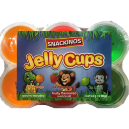 Photo of Snackinos Fruity Flavoured Ready To Eat Jelly Cups
