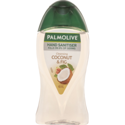 Photo of Palmolive Antibacterial Hand Sanitiser Coconut & Fig Non-Sticky Rinse Free On The Go Germ Protection 48ml
