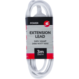 Photo of Power Extension Lead 3 Metre Length Single Pack